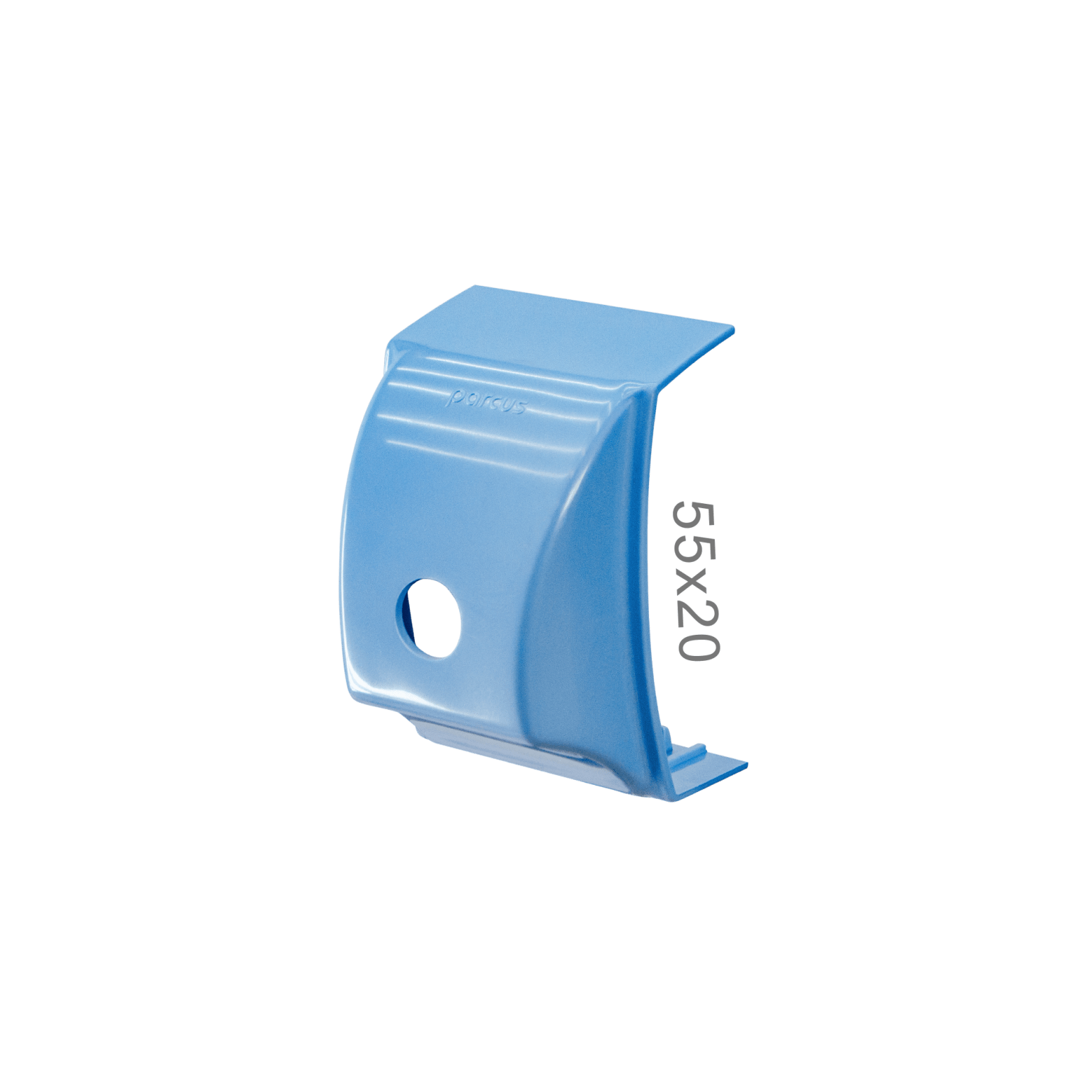 Mini Caixa TV 55x20 Azul Para Canaleta Parcus Design mini-caixa-tv-55x20-azul-para-canaleta-parcus-design