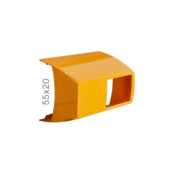 Caixa de Tomada Simples 55x20 Laranja para Canaleta