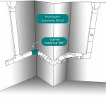 Curva Interna 90° Raiada 55x20mm Preta - Imagem 2