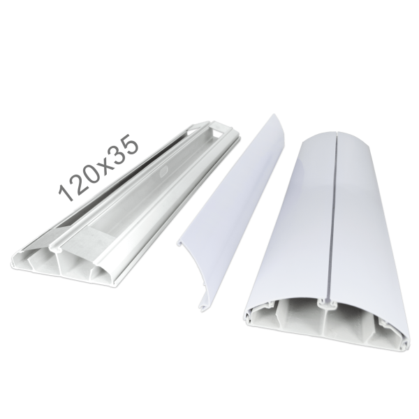 Canaleta para fios 120x35 Branca