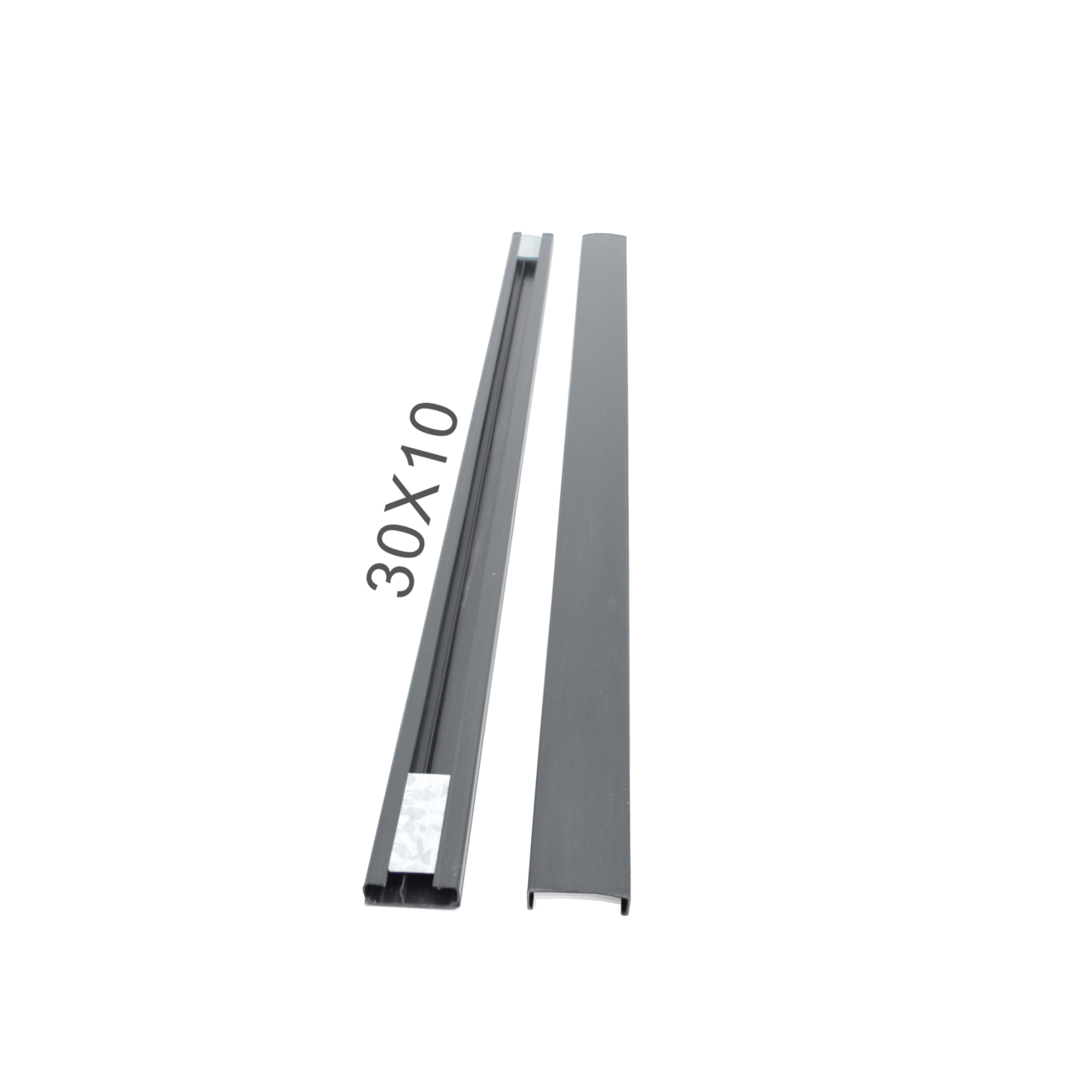 Canaleta Para Fios 20x10x2000mm Preta Parcus Design