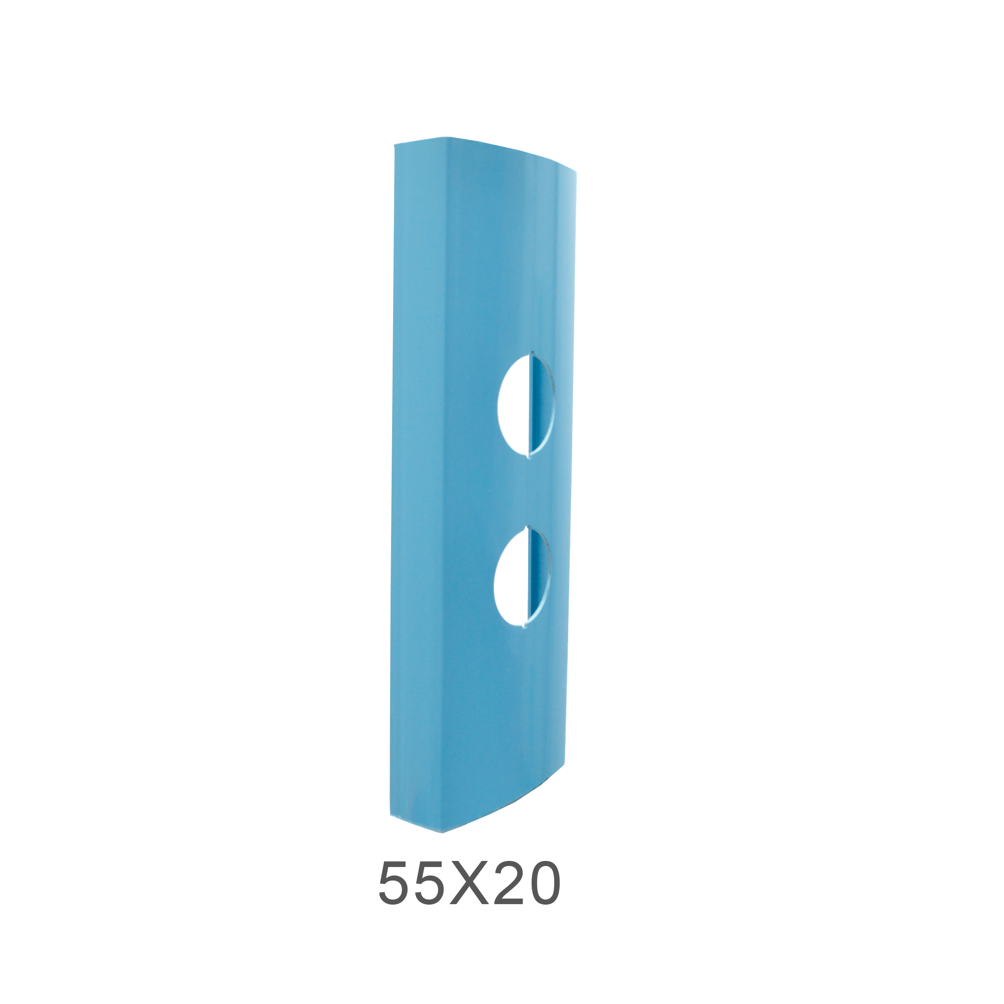Suporte interruptor tecla redonda 55x20x150 c 02 furos laranja