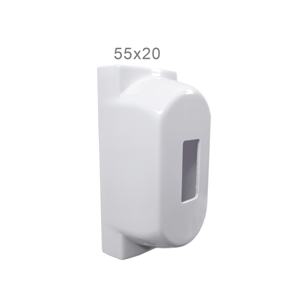 Caixa de Interruptor 55x20 c/ 01 furo 16,5x36,6 / 01 tecla