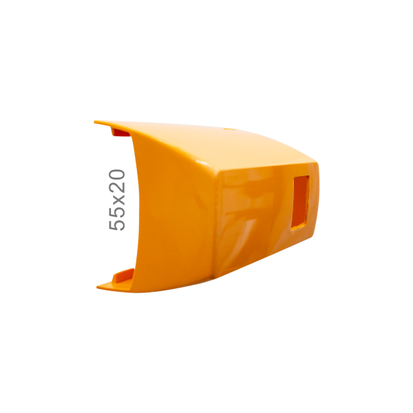 Caixa RJ 55x20 com 1 furo Laranja para Canaleta para fios