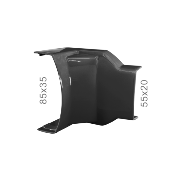 Curva Interna preta 85x35 para 55x20