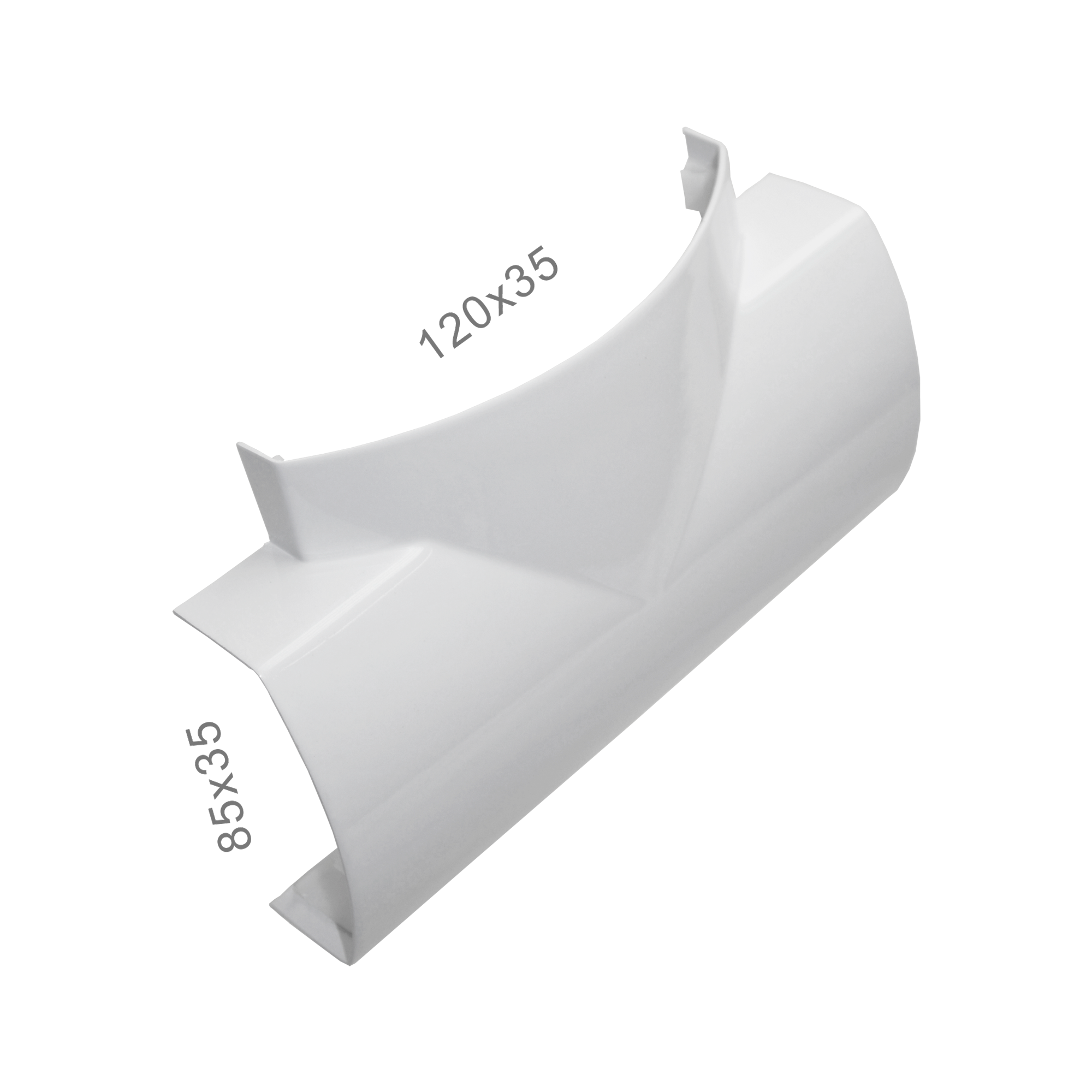 T-Horizontal-Reto-85x35mm-c-saída-120x35mm-1123-41-BR T Horizontal Reto 85x35mm c/ saída 120x35mm - Imagem 1