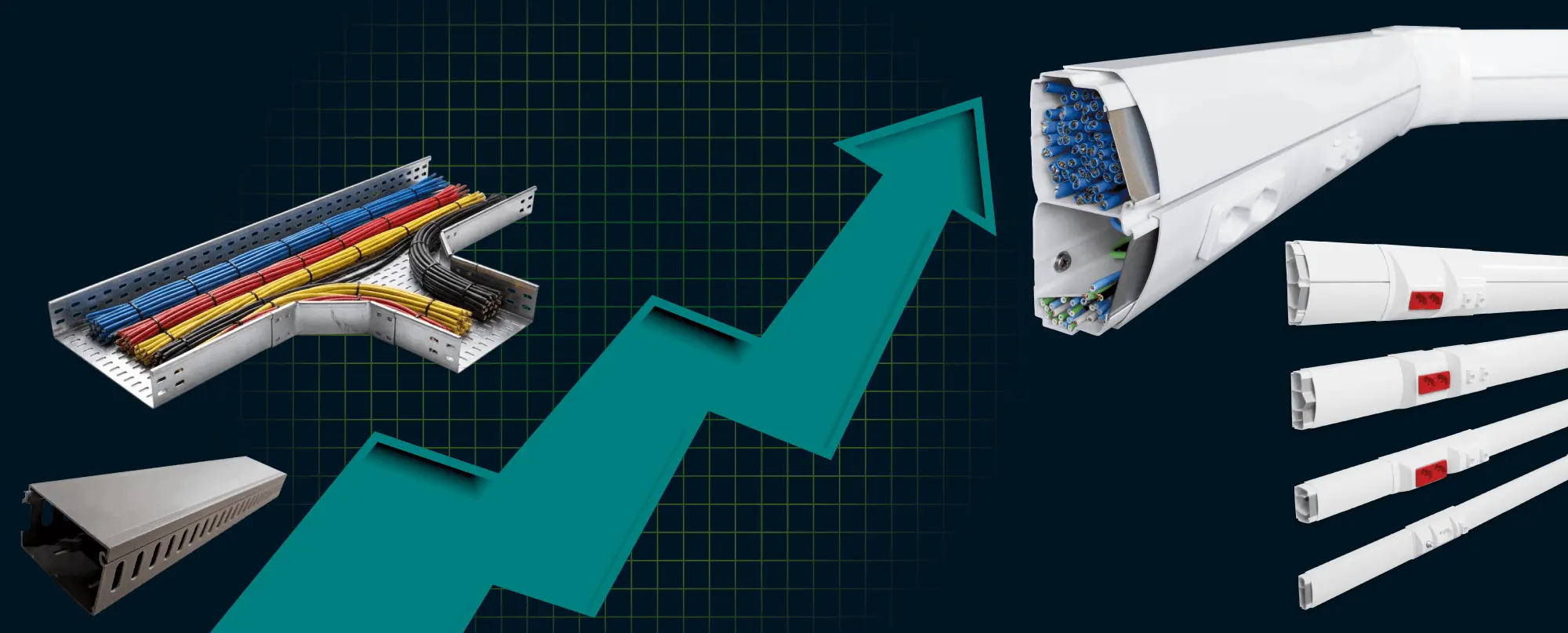 Canaleta para fios evolução das canaletas aparentes para substituir obras civis por infraestrutura moderna