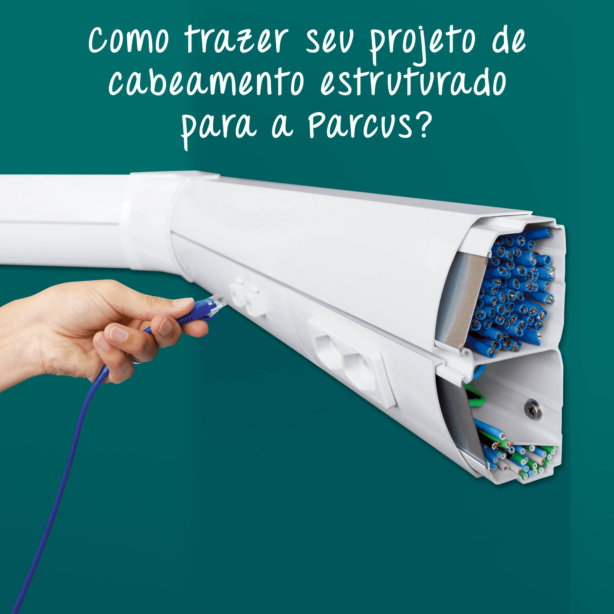 projeto canaleta para fios