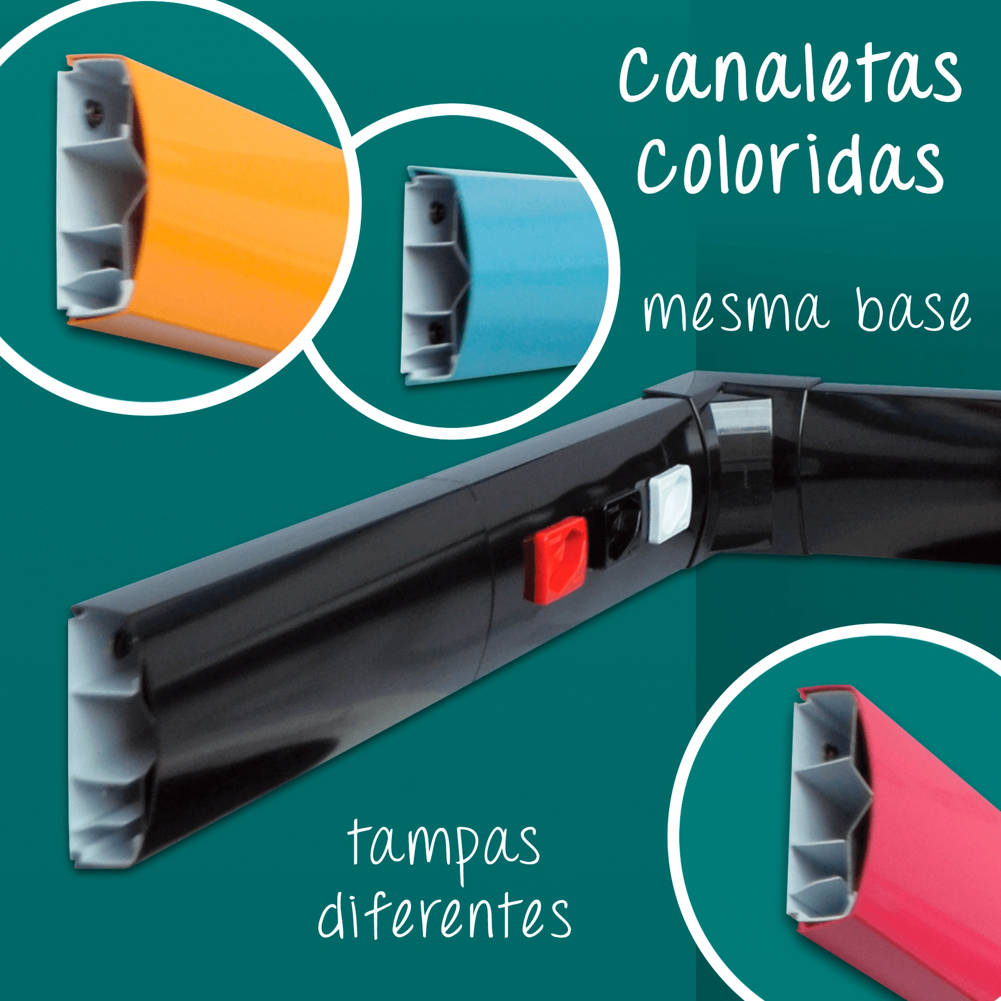 Canaletas Coloridas para fios