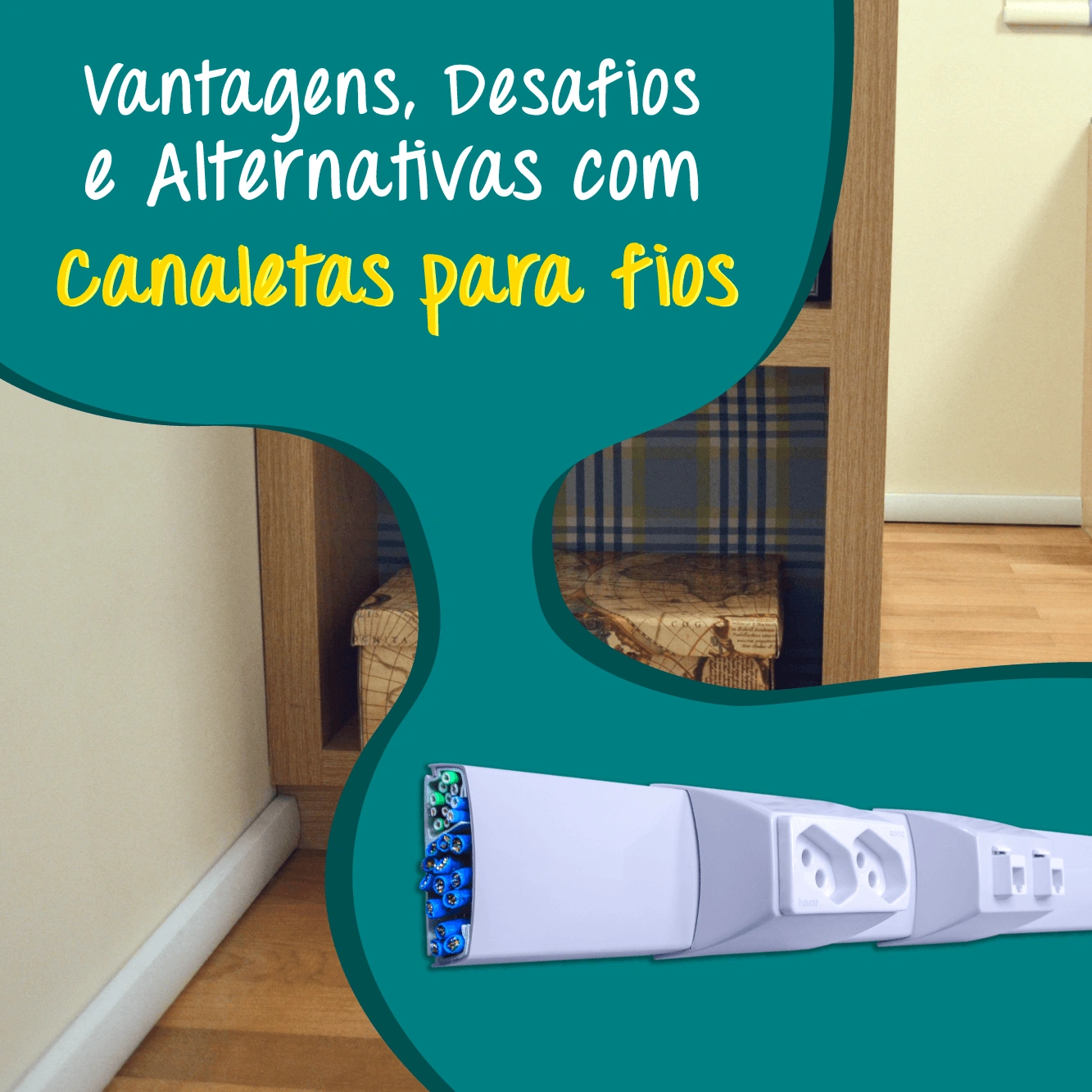 Canaleta para fios instalações elétricas aparentes com canaletas aparentes como solução moderna