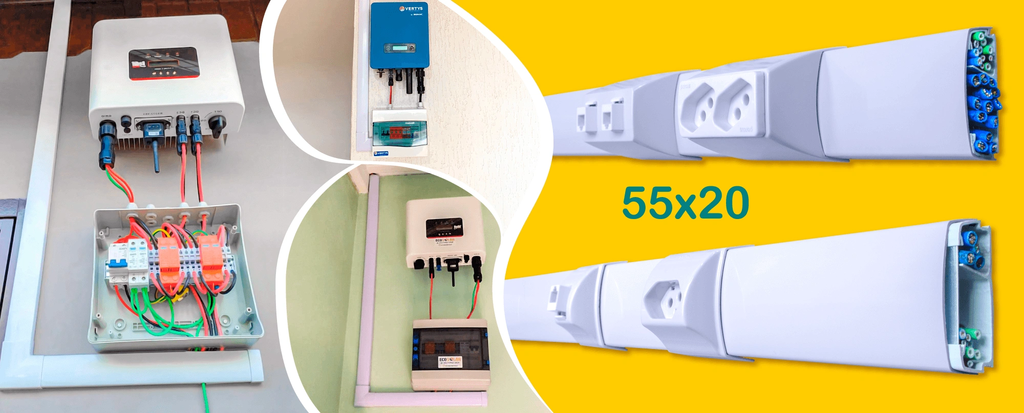 Canaletas para energia solar aplicadas em infraestrutura aparente para sistemas fotovoltaicos