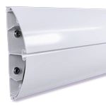 Canaleta para fios elétricos do Sistema Parcus com acessórios integrados